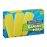 Blue Bunny Blue Ribbon Classics banana pops, 12 bars Left Picture